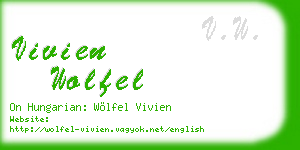 vivien wolfel business card